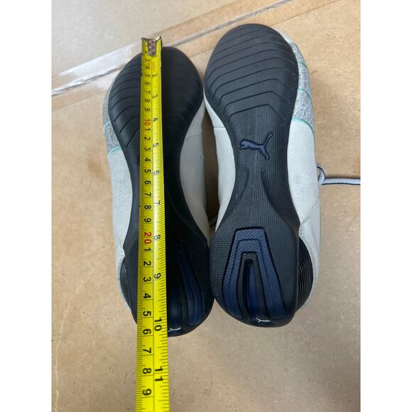 Puma Gray & Teal 8.5 Future Cat Sneakers Women Suede Used - Picture 8 of 8